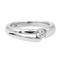 Bague 56 Bague solitaire asymétrique en or blanc 18 carats avec diamant 58 Facettes 2642318CN