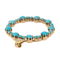 Pendentif Pendentif en or jaune 18 carats à turquoises et diamants 58 Facettes 2647007CN