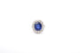 Bague 53.5 Bague saphir de Ceylan 6,44 ct et diamants en or jaune 18k 58 Facettes 26493-26341A