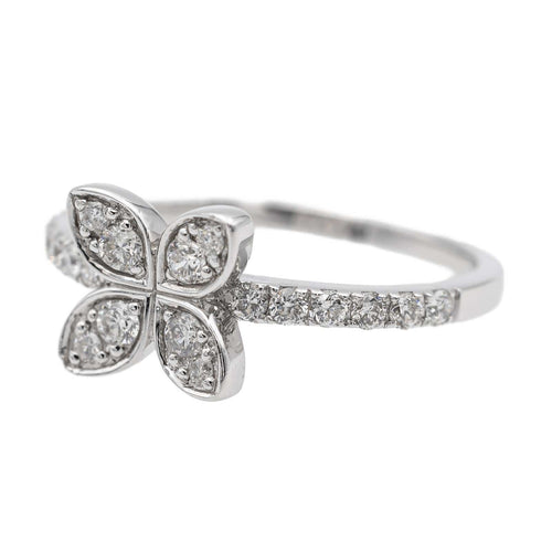 Bague 45 Bague Fleur Or blanc Diamant 58 Facettes 2653077CN