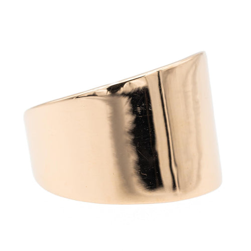 Bague 55 Ginette NY - Bague Bliss Large Open Ring en or rose 58 Facettes 2656020CN