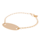 Bracelet Ginette NY - Bracelet Sequin en or rose 18 carats 58 Facettes 2656021CN