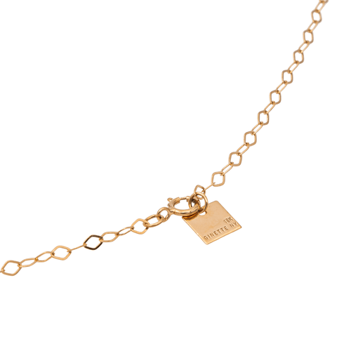 Collier Ginette NY - Collier pendentif Jumbo Donut on Chain en or rose 58 Facettes 2656184CN