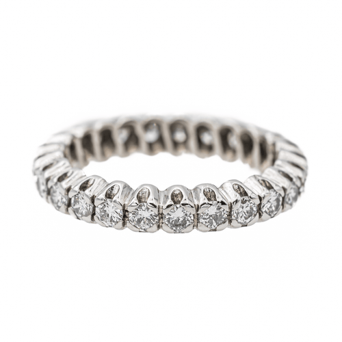 Bague 54 Bague Alliance Or blanc Diamant 58 Facettes 2659058CN