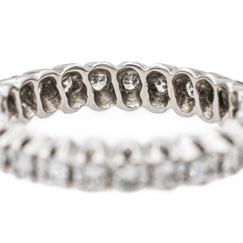 Bague 54 Bague Alliance Or blanc Diamant 58 Facettes 2659058CN