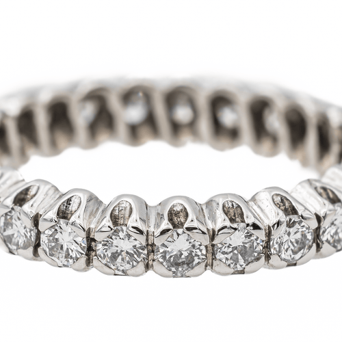 Bague 54 Bague Alliance Or blanc Diamant 58 Facettes 2659058CN