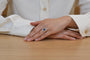 Bague 53 Bague style vintage en platine et or 18k, saphir 3,40 ct et diamants 58 Facettes 26609-26691