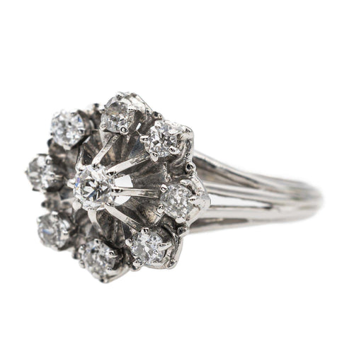 Bague 55.5 Bague Or blanc Diamant 58 Facettes 2663489CN