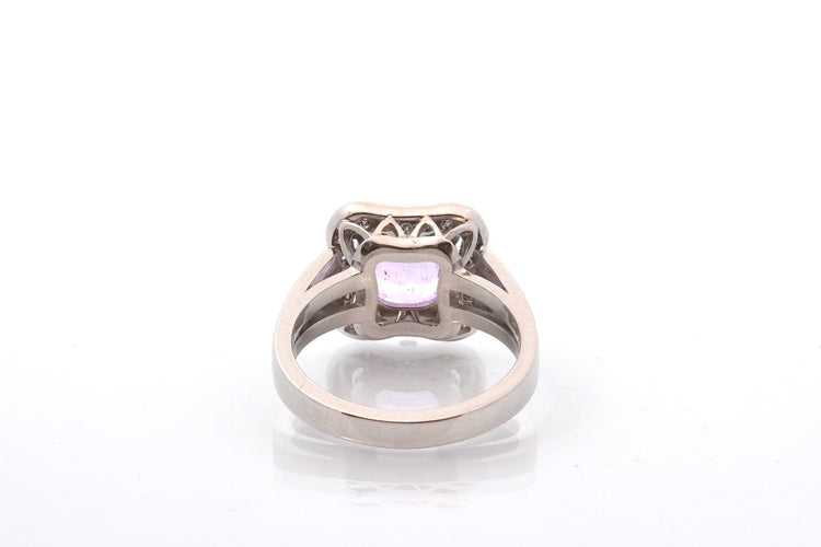 Bague 53 Bague saphir violet 2,21 ct et diamants en platine 58 Facettes 26642-27328