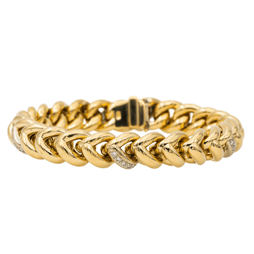 Bracelet Bracelet Or jaune, Or blanc Diamant 58 Facettes 2666010CN