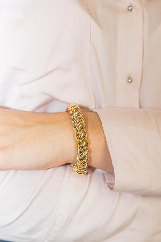 Bracelet Bracelet Or jaune, Or blanc Diamant 58 Facettes 2666010CN