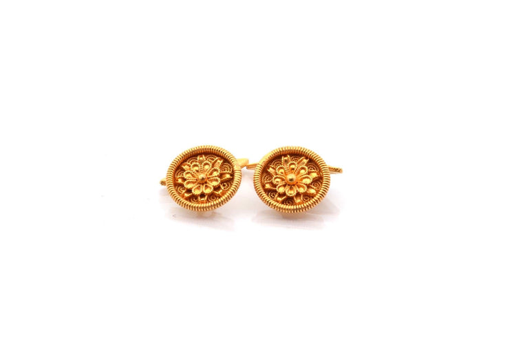 Boutons de manchette Lalaounis - Boutons de manchette en or jaune 18k 58 Facettes 26667
