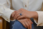 Bague 53 Bague vintage en platine au saphir de Ceylan et diamants 58 Facettes 26678-23337