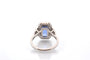 Bague 53 Bague vintage en platine au saphir de Ceylan et diamants 58 Facettes 26681-27327