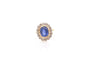 Bague 53 Bague style vintage en platine et or 18k, saphir 3,40 ct et diamants 58 Facettes 26609-26691
