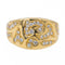 Bague 53 Bague bandeau en or jaune 18 carats et diamants 58 Facettes 2669457CN