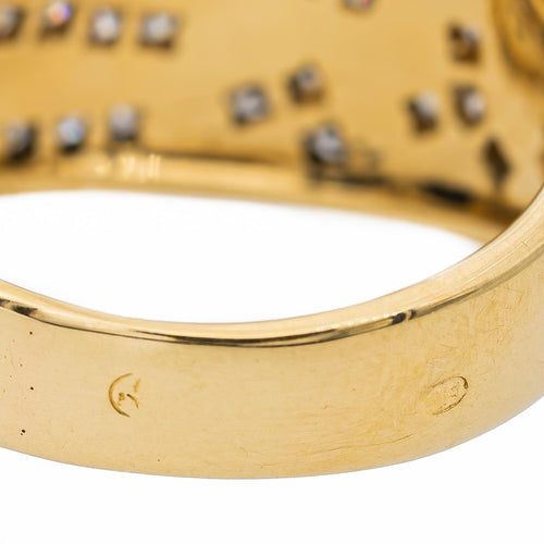 Bague 53 Bague Bandeau Or jaune Diamant 58 Facettes 2669457CN