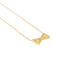Collier Collier pendentif nœud en or jaune et or blanc 18 carats, diamants 58 Facettes 2673750CN