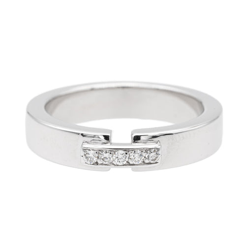 Bague 50 Bague en or blanc 18 carats sertie de diamants 58 Facettes 2674772CN
