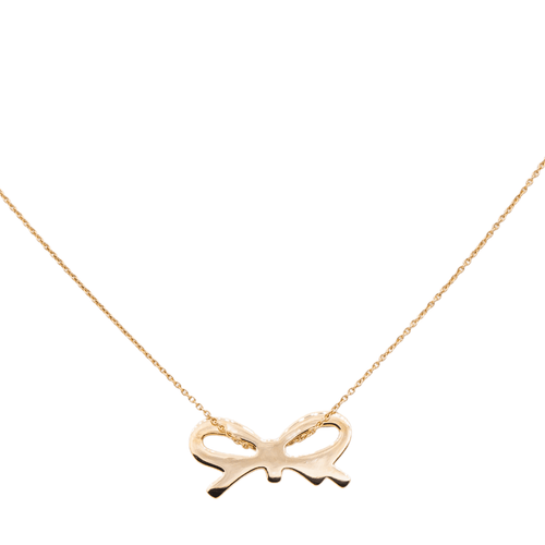 Collier Ginette NY Collier Pendentif Mini bow Or rose 58 Facettes 2678581CN