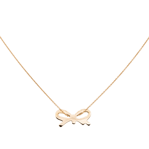 Collier Ginette NY Collier Pendentif Mini bow Or rose 58 Facettes 2678581CN