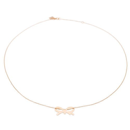 Collier Ginette NY Collier Pendentif Mini bow Or rose 58 Facettes 2678581CN