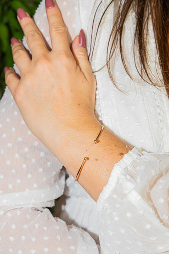 Bracelet Ginette NY - Bracelet jonc en or rose 18 carats 58 Facettes 2678593CN
