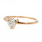 Bague 52 Ginette NY Bague Solitaire Be Mine Maria Large Engagement Ring Or rose Diamant 58 Facettes 2678594CN