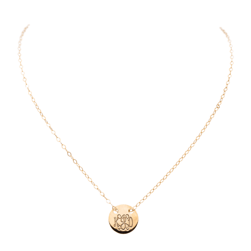 Collier Ginette NY Collier Little Monogram Or rose 58 Facettes 2678597CN