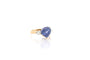 Bague 51 Bague saphir de Ceylan 6,92 ct et diamants en or jaune 18k 58 Facettes 26791-26644