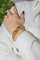 Bracelet Bracelet jonc - Or jaune et blanc 18 carats, diamants et rubis 58 Facettes 2679405CN