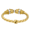 Bracelet Bracelet jonc - Or jaune et blanc 18 carats, diamants et rubis 58 Facettes 2679405CN