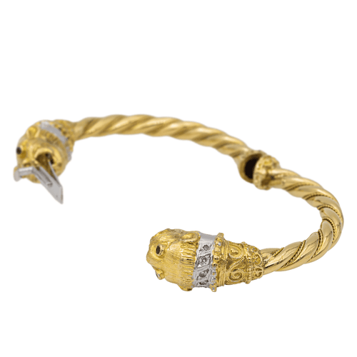 Bracelet Bracelet Or jaune, Or blanc Diamant, Rubis 58 Facettes 2679405CN