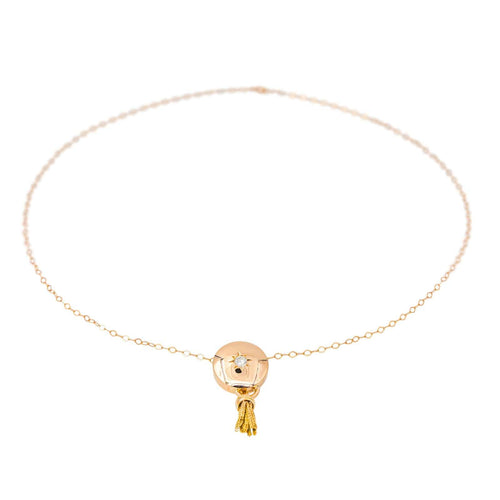 Collier Collier Pendentif Or rose Diamant 58 Facettes 2680450CN