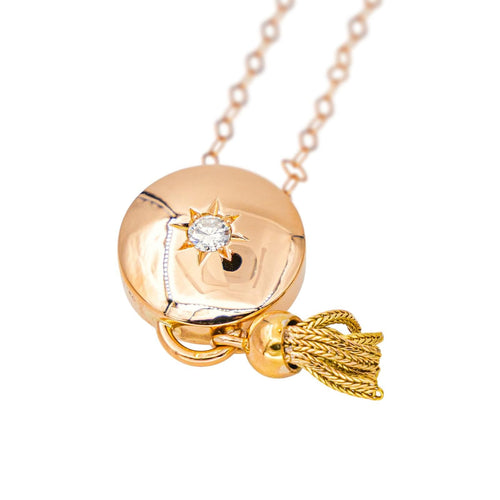 Collier Collier Pendentif Or rose Diamant 58 Facettes 2680450CN