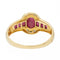 Bague 57 Bague Or jaune, Or blanc Rubis, Diamant 58 Facettes 2682322CD