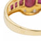Bague 57 Bague Or jaune, Or blanc Rubis, Diamant 58 Facettes 2682322CD
