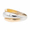 Bague 61 Bague Or blanc, Or jaune, Or rose 58 Facettes 2682329CD