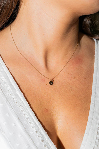 Collier Ginette NY - Collier pendentif Mini Ever Disc en or rose et diamant 58 Facettes 2682447CN