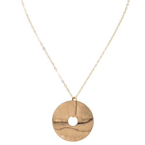 Collier Ginette NY - Collier pendentif Jumbo Donut en or rose 18 carats 58 Facettes 2682452CN