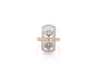 Bague 53 Bague Art déco en or 18k et platine avec diamants 58 Facettes 26810-26951-26860