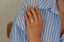Bague 53.5 Bague Art déco en platine avec diamant 0,99 ct 58 Facettes 26861-26983