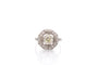 Bague 53.5 Bague Art déco en platine avec diamants 1,11 ct 58 Facettes 26863-26531a