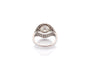 Bague 54 Bague en platine avec diamant 1,41 ct et entourage de diamants 58 Facettes 26866-27081