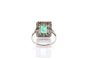 Bague 53 Bague Art déco en platine et or 18k, émeraude et diamants 58 Facettes 26868-26630