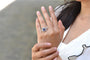 Bague 53 Bague saphir de Ceylan 5,65 ct et diamants en or 18k et platine 58 Facettes 26870-26640