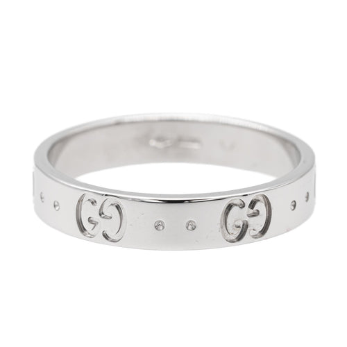 Bague 56 Gucci Fine Icon - Bague en or blanc 18 carats 58 Facettes 2688018CN
