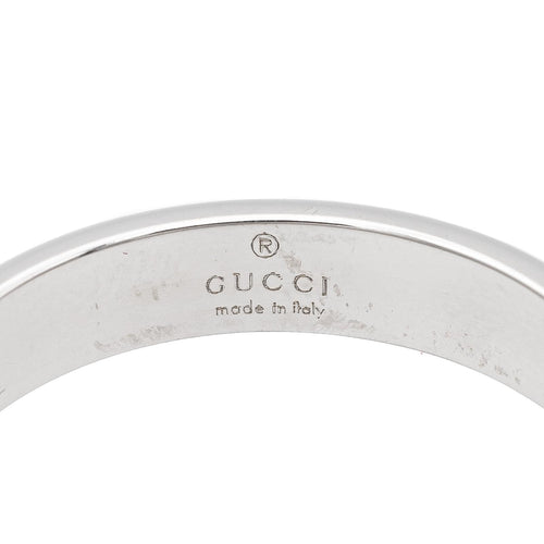 Bague 56 Gucci Fine Icon - Bague en or blanc 18 carats 58 Facettes 2688018CN