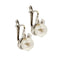 Boucles d'oreilles Boucles d’oreilles - Puces en or blanc 18 carats, perles et diamants 58 Facettes 26902