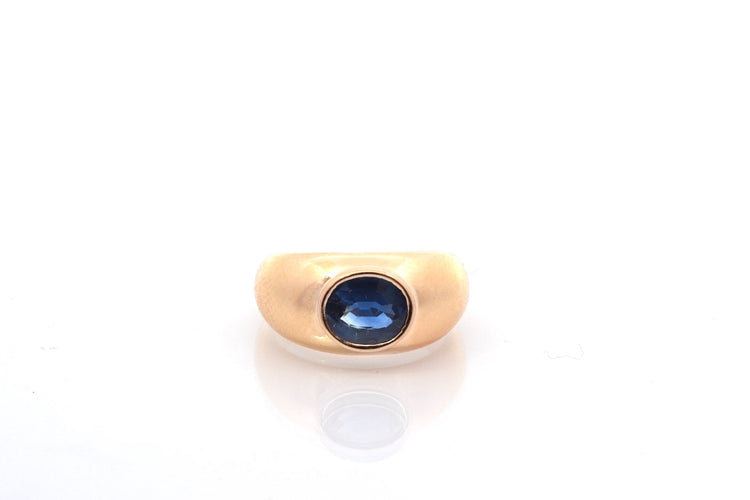 Bague 50.5 Bague jonc saphir en or 18k 58 Facettes 26964